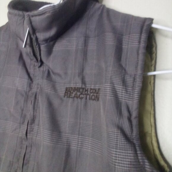 Kenneth Cole Reaction Puffer Vest Boys 3T Toddler Sleeveless Zip Pocket Brown - Picture 6 of 12